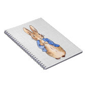 Peter mit grauem Linenhintergrund Notizblock (Rechte Seite)