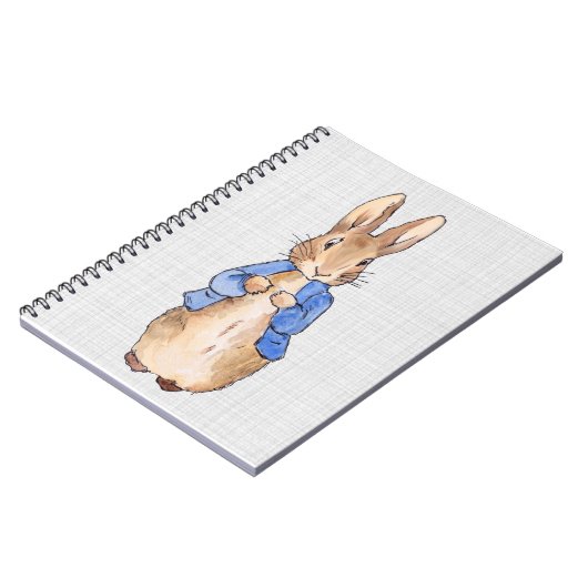 Peter mit grauem Linenhintergrund Notizblock (Linke Seite)