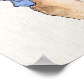 Peter mit Linen Hintergrund Poster (Ecke)