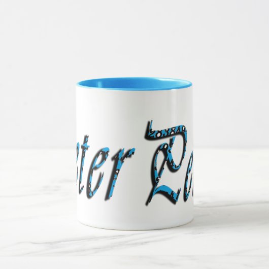 Peter, Name, Logo, Blue Combo-Kaffee-Tasse Tasse (Zentrum)