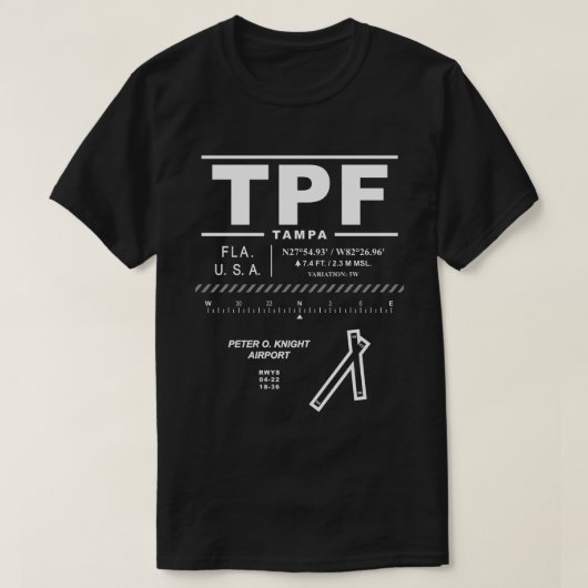 Peter O. Knight Airport TPF T - Shirt (Design vorne)