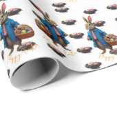 Peter Oaster Bunny mit Ostereier-Körbchen Geschenkpapier (Rolleneckpunkt)