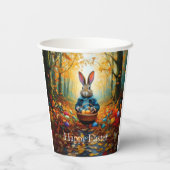 Peter Oaster Bunny mit Ostereier-Körbchen Pappbecher (Rückseite)