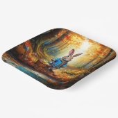 Peter Oaster Bunny mit Ostereier-Körbchen Pappteller (Gewinkelt)