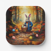 Peter Oaster Bunny mit Ostereier-Körbchen Pappteller (Vorderseite)