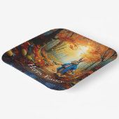 Peter Oaster Bunny mit Ostereier-Körbchen Pappteller (Gewinkelt)