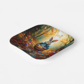 Peter Oaster Bunny mit Ostereier-Körbchen Pappteller (Gewinkelt)