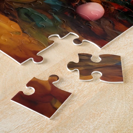 Peter Oaster Bunny mit Ostereier-Körbchen Puzzle (Seite)