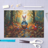 Peter Oaster Bunny mit Ostereier-Körbchen Seidenpapier (Handwerk)