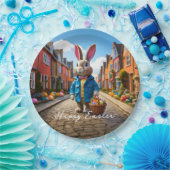 Peter Oaster Bunny Osteregg Korb Happy Oster Pappteller (Party)