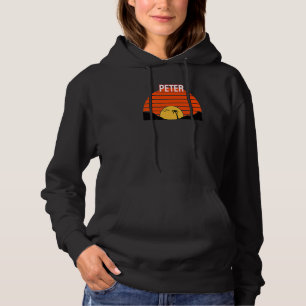 Peter Palmenbaum Sonnenuntergang Retro Vintage San Hoodie