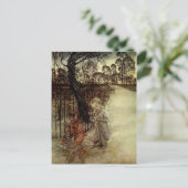 Peter Pan Arthur Rackham Postkarte (Stehend Vorderseite)