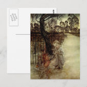 Peter Pan Arthur Rackham Postkarte (Vorne/Hinten)