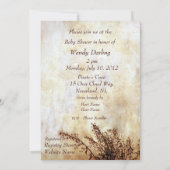 Peter Pan As Flying Baby - Babydusche Einladung (Rückseite)