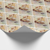 Peter Pan auf Nest-Floss Geschenkpapier (Ecke)