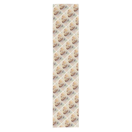 Peter Pan auf Nest-Floss Kurzer Tischläufer (Vorderseite)