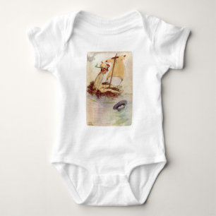 Peter Pan auf Nestfloß Baby Strampler
