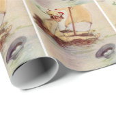 Peter Pan auf Nestfloß Geschenkpapier (Rolleneckpunkt)