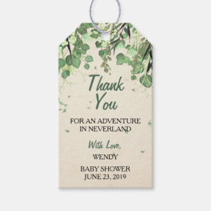 Peter Pan Baby Shower Favor Tag Geschenkanhänger