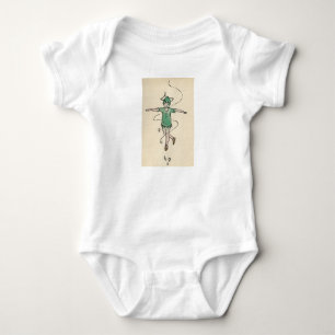 Peter Pan handbemalt in den 1920er Jahren Baby Strampler