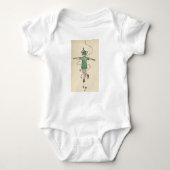 Peter Pan handgemaltes im Jahre 1920 s Baby Strampler (Vorderseite)
