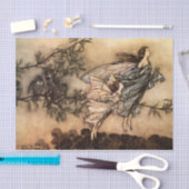 Peter Pan in Kensington arbeitet Fee-Kindes im Seidenpapier (Handwerk)