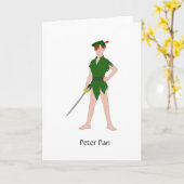 Peter Pan Karte (Gelbe Blume)