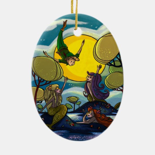 Peter Pan Keramik Ornament (Hinten)