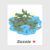 Peter Pan Neverland Island Aufkleber (Blatt)