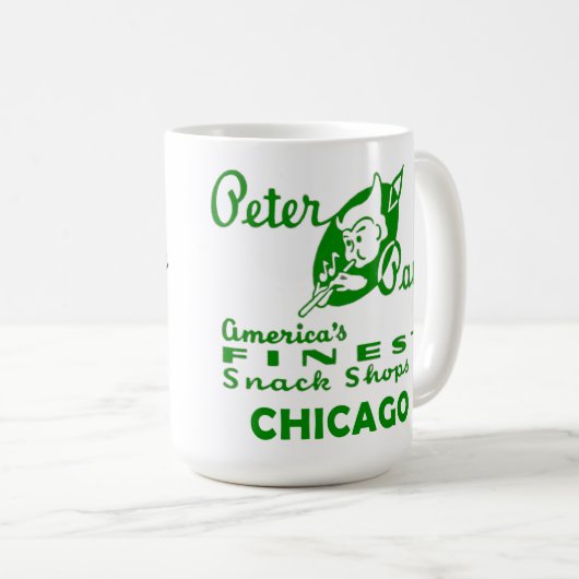 Peter Pan Snack Shop, Chicago Kaffeetasse (VorderseiteRechts)