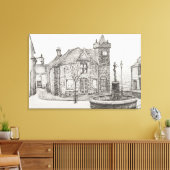 Peter Pan Statue Kirriemuir Scotland 2007 Leinwanddruck (Insitu (Wohnzimmer))