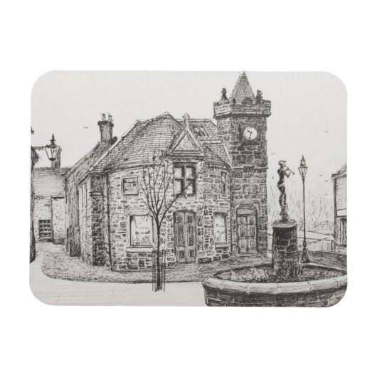 Peter Pan Statue Kirriemuir Scotland 2007 Magnet (Horizontal)