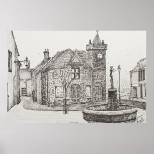 Peter Pan Statue Kirriemuir Scotland 2007 Poster