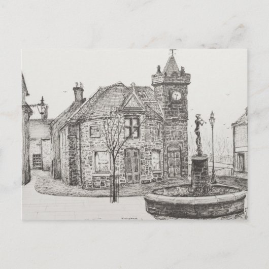 Peter Pan Statue Kirriemuir Scotland 2007 Postkarte (Vorderseite)