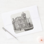 Peter Pan Statue Kirriemuir Scotland 2007 Quadratischer Aufkleber (Umschlag)