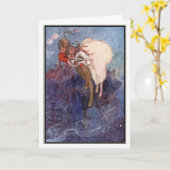 Peter Pan und Wendy durch Alice B. Woodward Karte (Gelbe Blume)