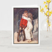 Peter Pan und Wendy durch Alice B. Woodward Karte (Gelbe Blume)