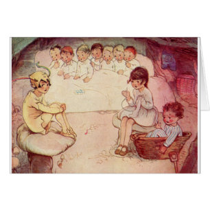 Peter- Pan und Wendy-Untergrund mit verlorenen