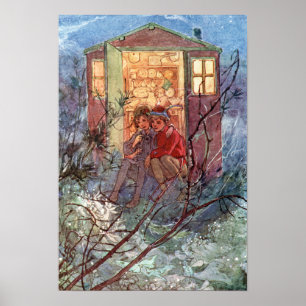 Peter Pan und Wendy von Alice B. Woodward Poster