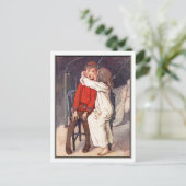 Peter Pan und Wendy von Alice B. Woodward Postkarte (Stehend Vorderseite)