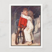 Peter Pan und Wendy von Alice B. Woodward Postkarte (Vorderseite)