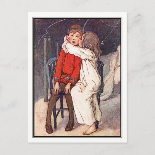 Peter Pan und Wendy von Alice B. Woodward Postkarte (Vorderseite)