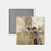 Peter Pan von Arthur Rackham Magnet (Vorderseite/Rückseite)
