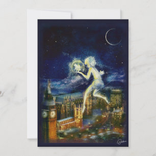 Peter Pan Weihnachtskarte Einladung