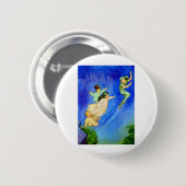 PETER PAN, WENDY, JOHN UND MICHAEL FLIEGEN WEG BUTTON (Vorne & Hinten)