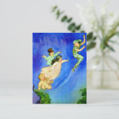 PETER PAN, WENDY, JOHN UND MICHAEL FLIEGEN WEG POSTKARTE (Stehend Vorderseite)