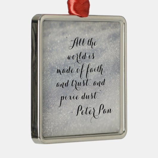 Peter Pan Zitat | Ornament (Rechts)