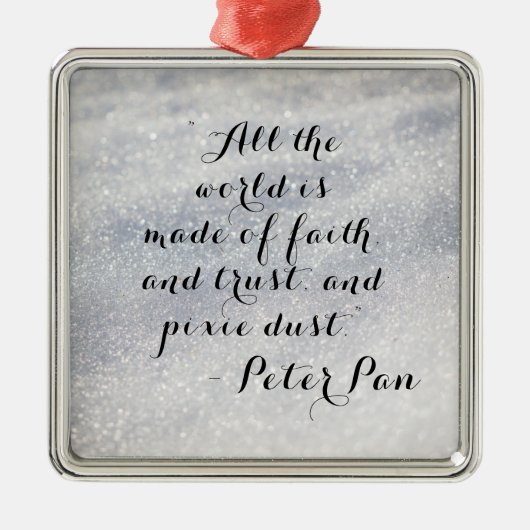 Peter Pan Zitat | Ornament (Vorne)
