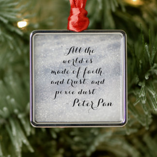 Peter Pan Zitat | Ornament Aus Metall