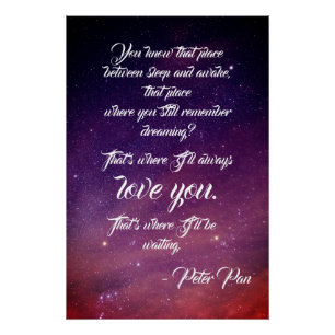 Peter Pan Zitat   Poster